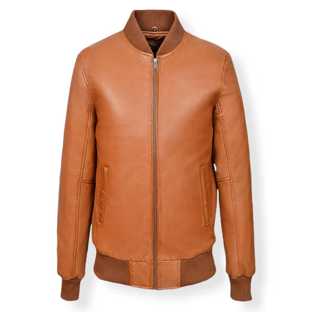 Leather Jacket - New Stylish Men Custom Made Unique Color Leather Jacket