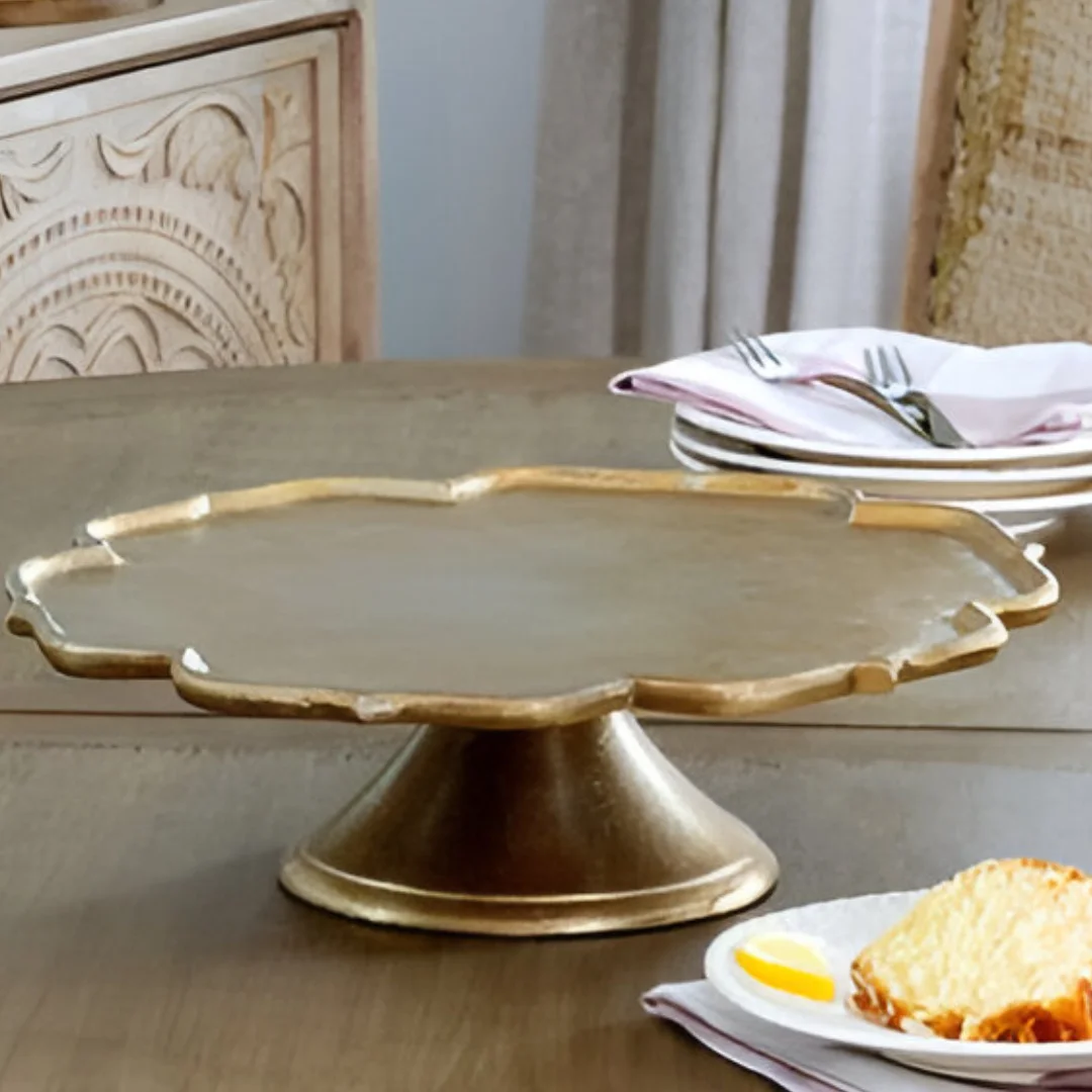 Brass Metal Cake Stand Enhance Every Dessert Display with Elegance Shop Today for Competitive Pricing and Exceptional Quality