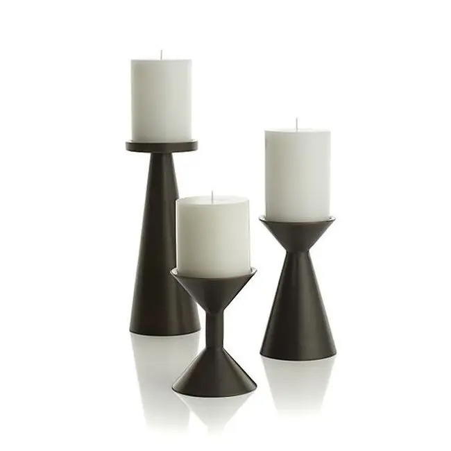New Vintage Black Color Candle Holder Wholesale Candle Stand Fancy Design Luxury Candle Holder Stands in Reasonable Price