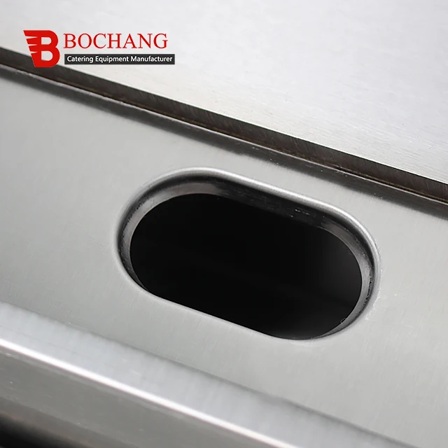 Wholesale Flat Plate Griddle Electric Catering Equipment Stainless Steel Hamburger Griddle Hot Sale Industrial Electric Griddle