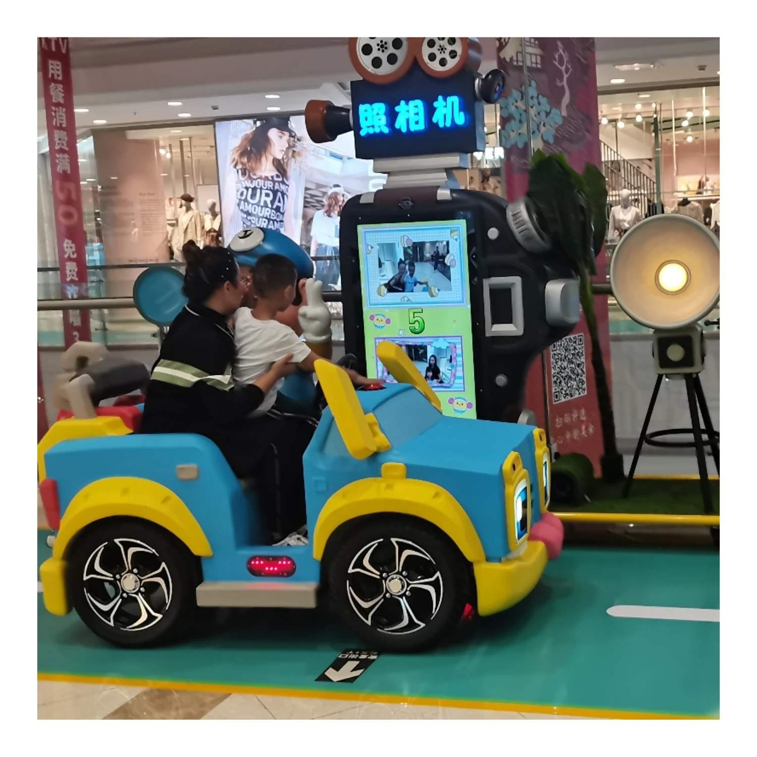 Customized Outdoor Indoor Shopping Mall Kids Ride Game Machine Traffic Educational Town Bumper Car For Kids Driving School