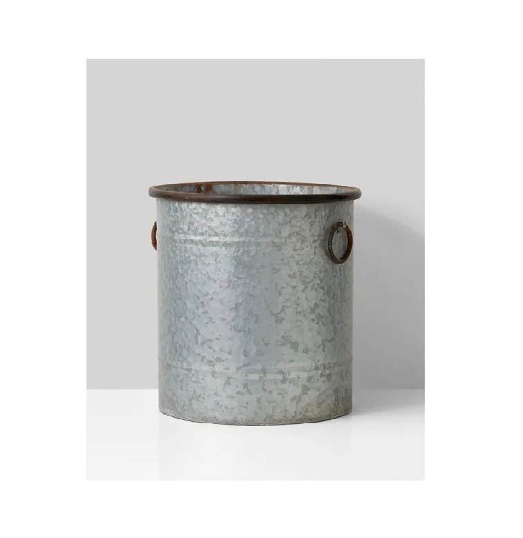 Galvanized Planters For Home and garden Decoration Metal Planters For Decoration  Pot In Wholesale Price