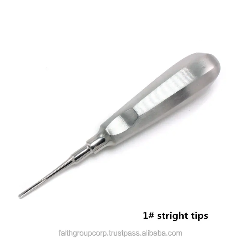 Hot Sale 1Pcs Dental elevator Stainless Steel Tooth Elevator Dentist Tools Straight Curved Root Elevator Dental Lab Instrument