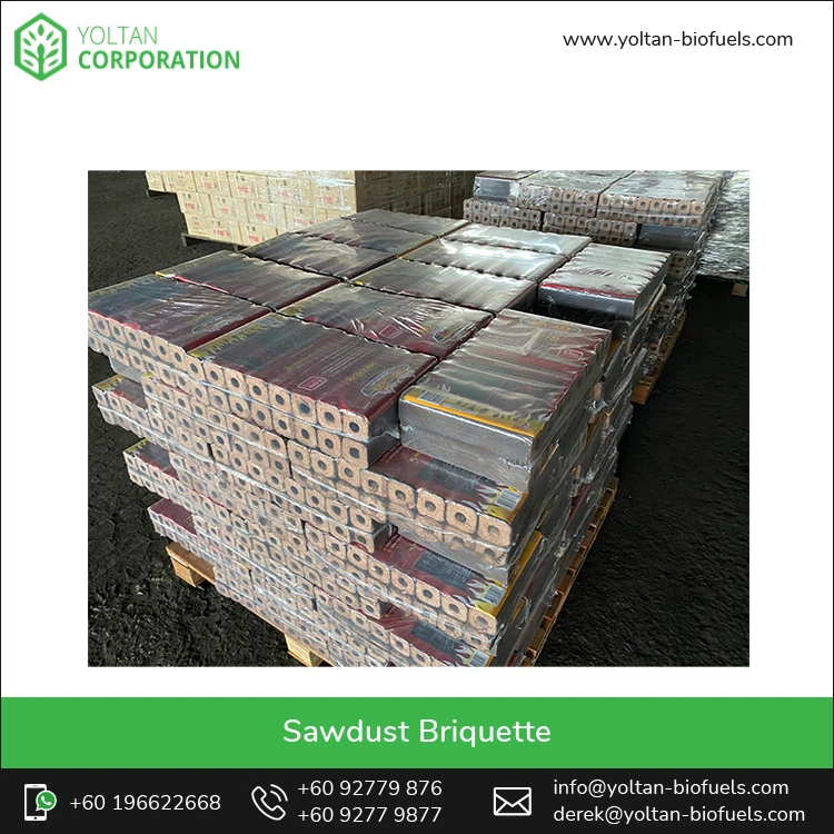 Hot Selling Highest Quality Low Smoke 220mm Length Sawdust Made Briquettes at Genuine Wholesale Price