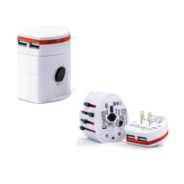 Universal Travel Adapter with USB Ports Essential Connectivity for Global Travelers Portable Charger