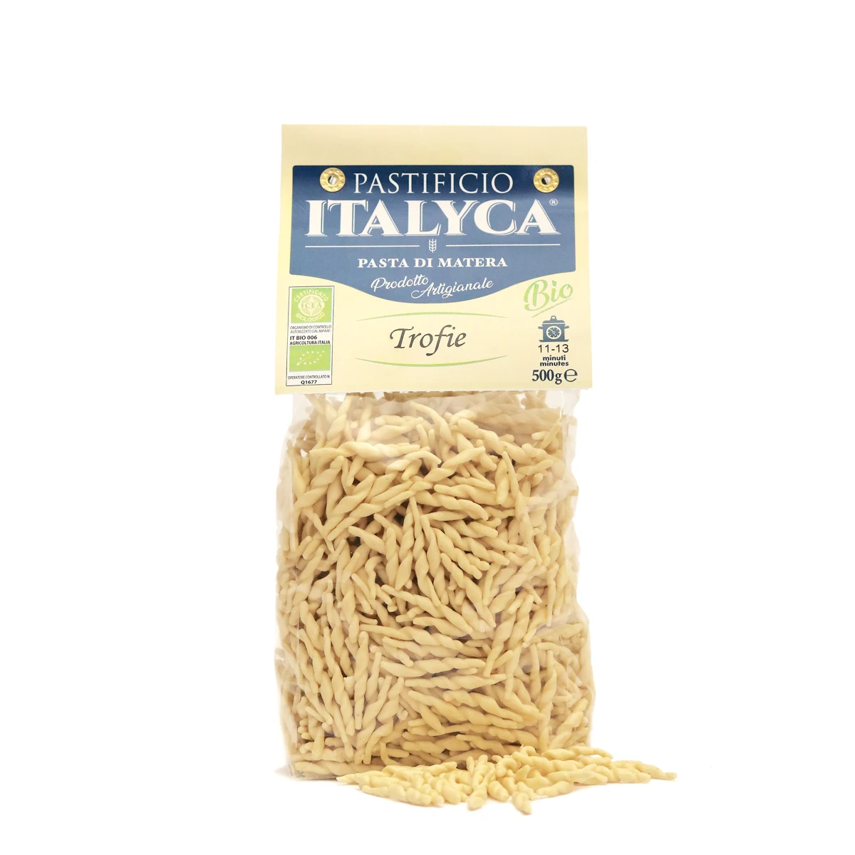 Best Quality Trofie Short Pasta 500g Certified Organic Artisanal Made From 100% Italy
