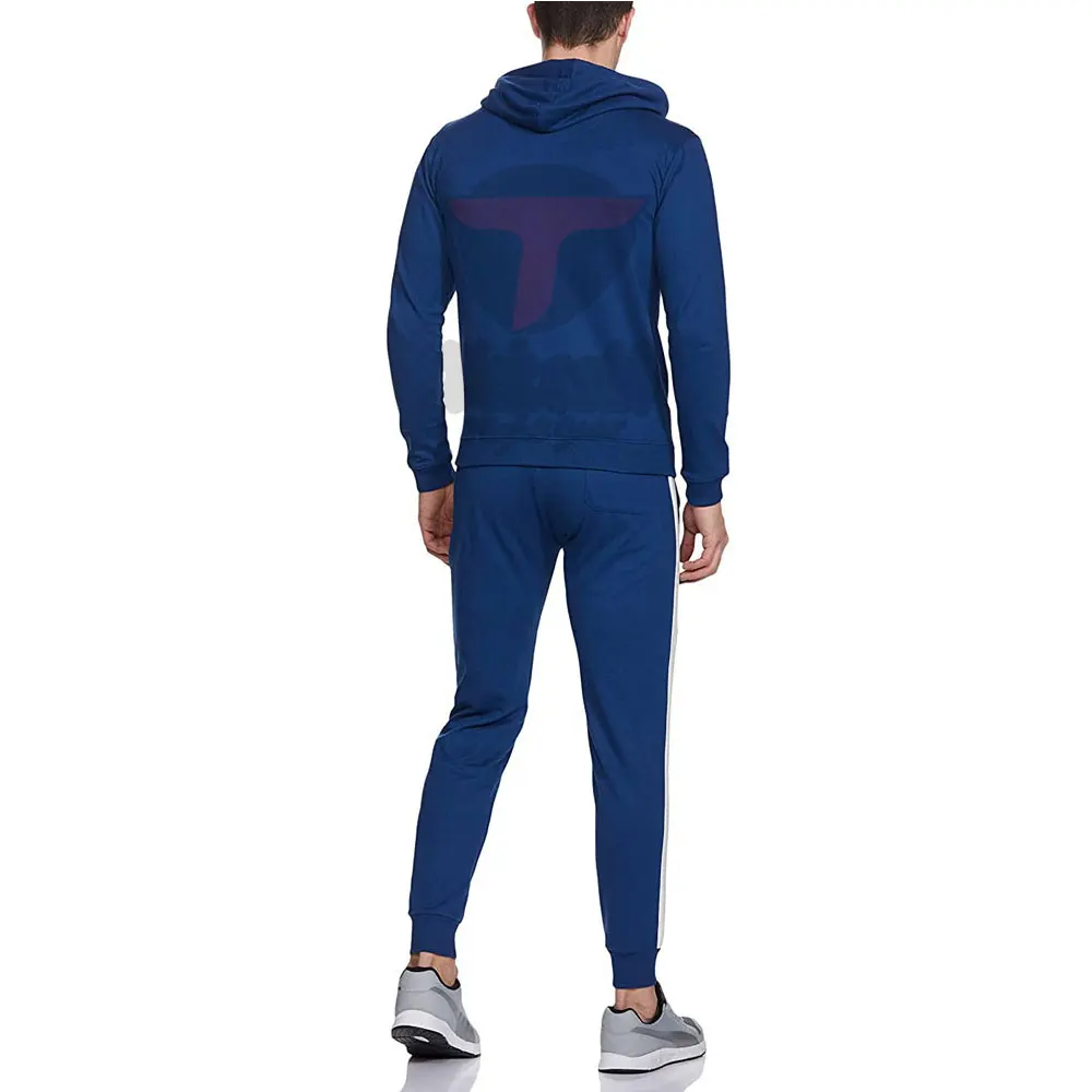 2025 изготовленный на заказ OEM мужской дышащий 100% хлопок легкий высококачественный спортивный костюм большого размера однотонный узор зимний сезон