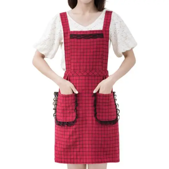 Premium Quality Canvas pocket apron Coffee shop hairstylist uniform thickened apron ODM OEM