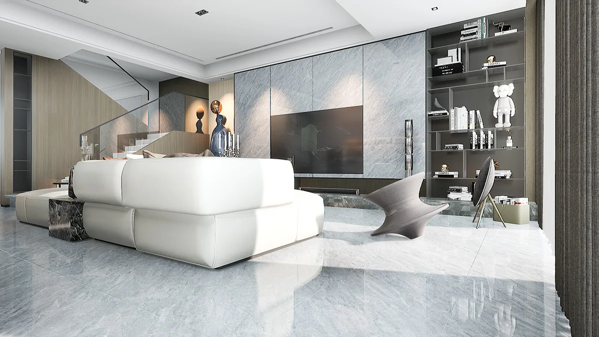 Non- Slip Rustic Tiles 1200 X 600mm Matt Cement Antique Spanish Porcelain Ceramic Floor Tile For Living Room