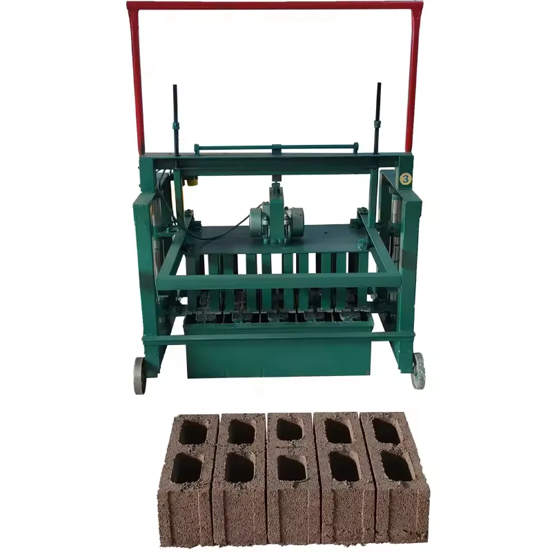 Spot Goods Cheap Brick Making Machinery Mobile River Sand Cement Interlock Block Making Machine