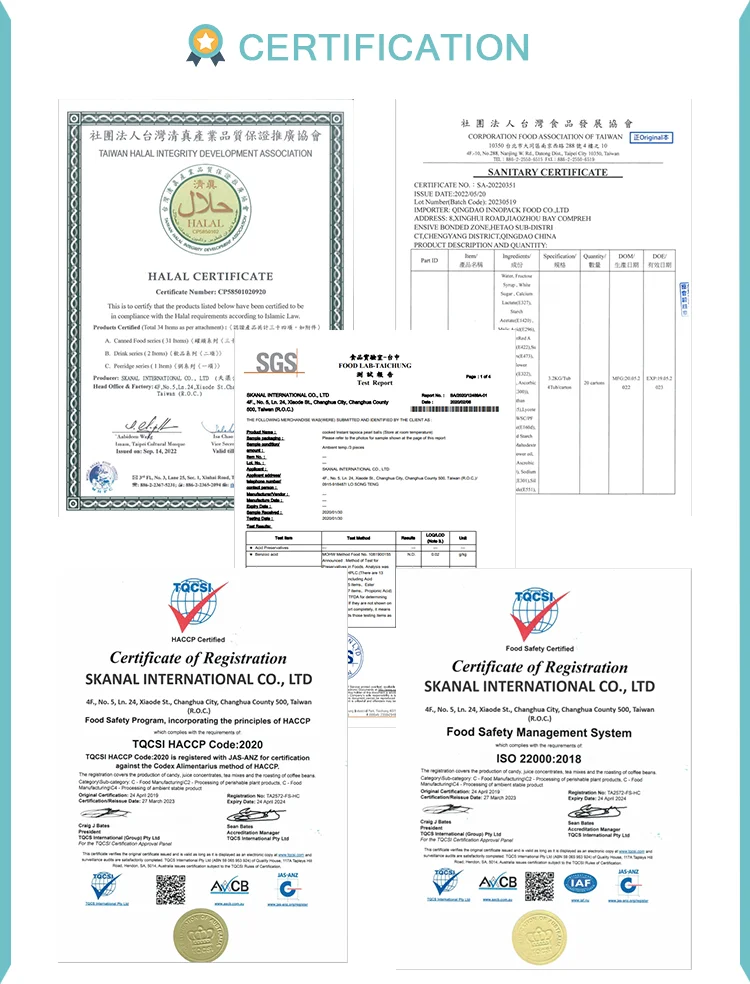 3.4KG 450G 100G Strawberry Juice Inside Popping Boba Balls