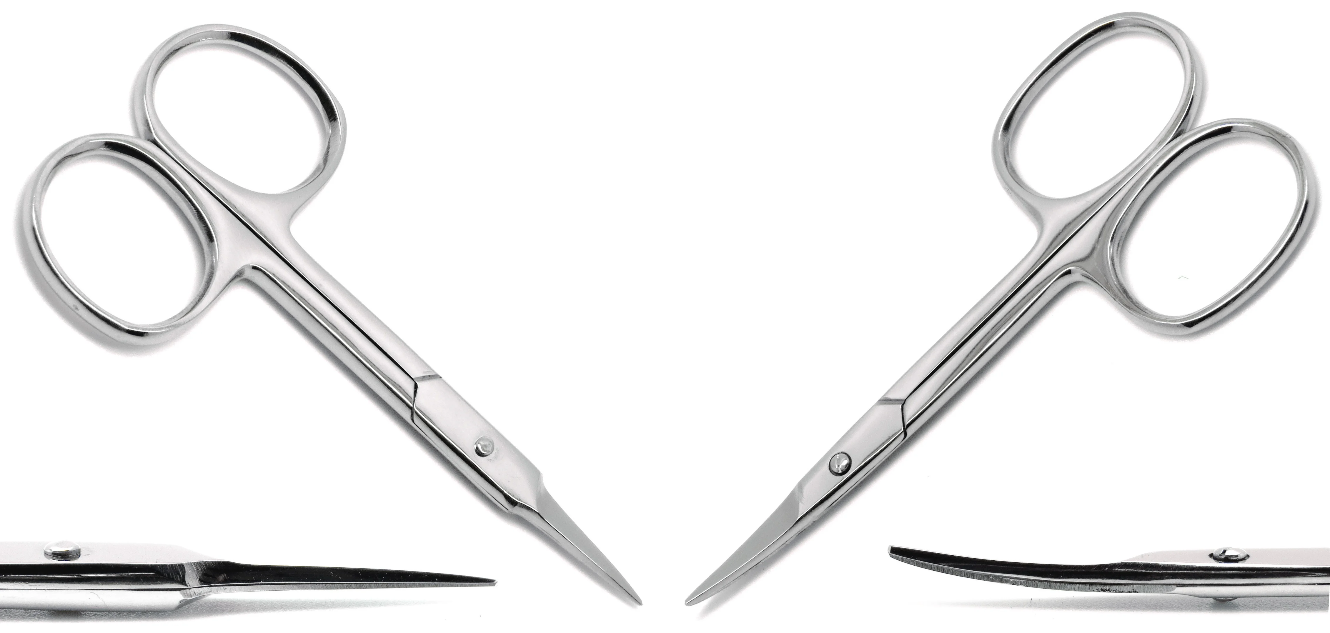 New arrival professional nail supplies stainless steel nail scissors fine pointed tip nail cuticle scissors
