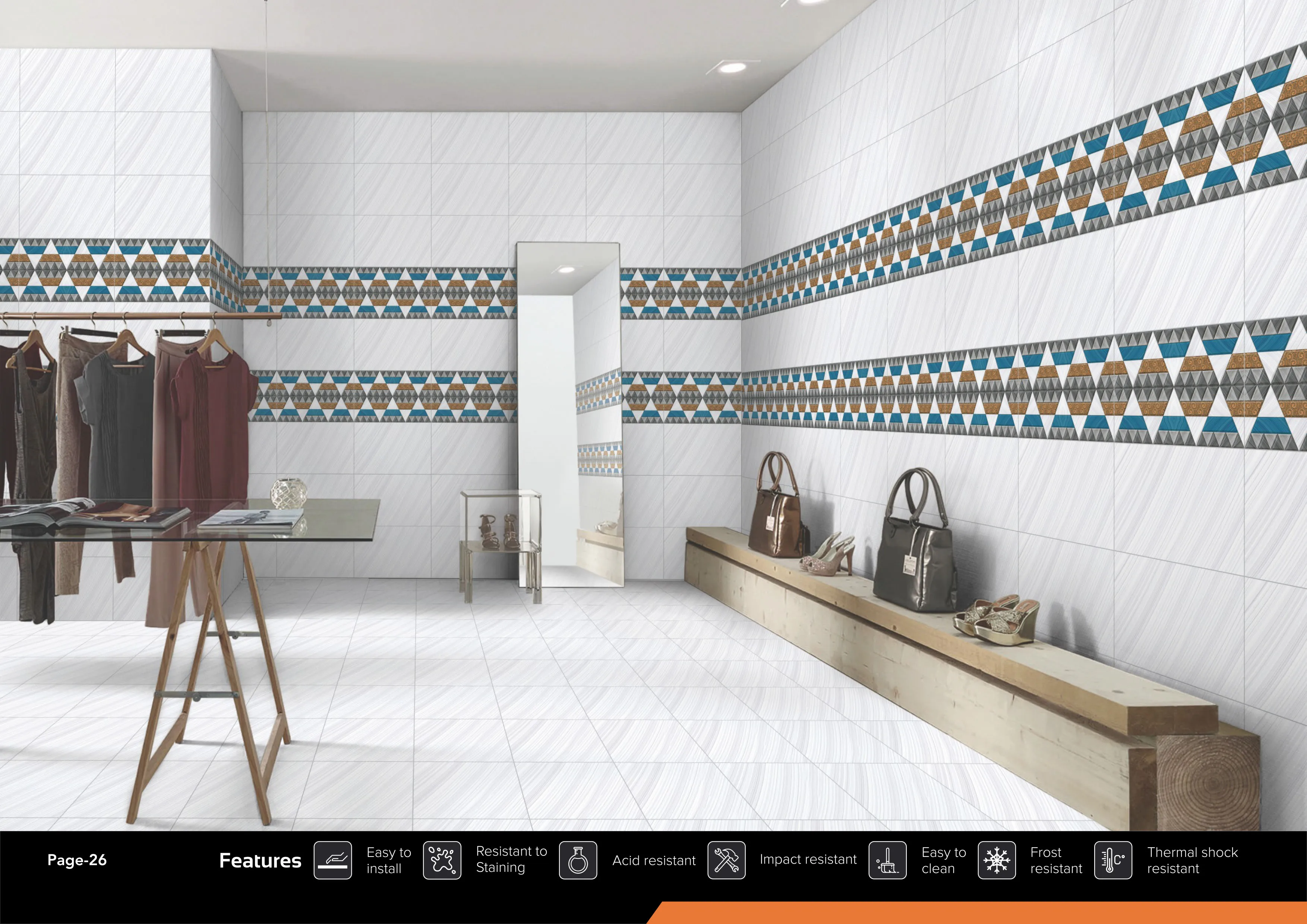 Indian Manufacturer Of Glossy Ceramic Tiles 300x450MM  Wall Tiles For Home Decor