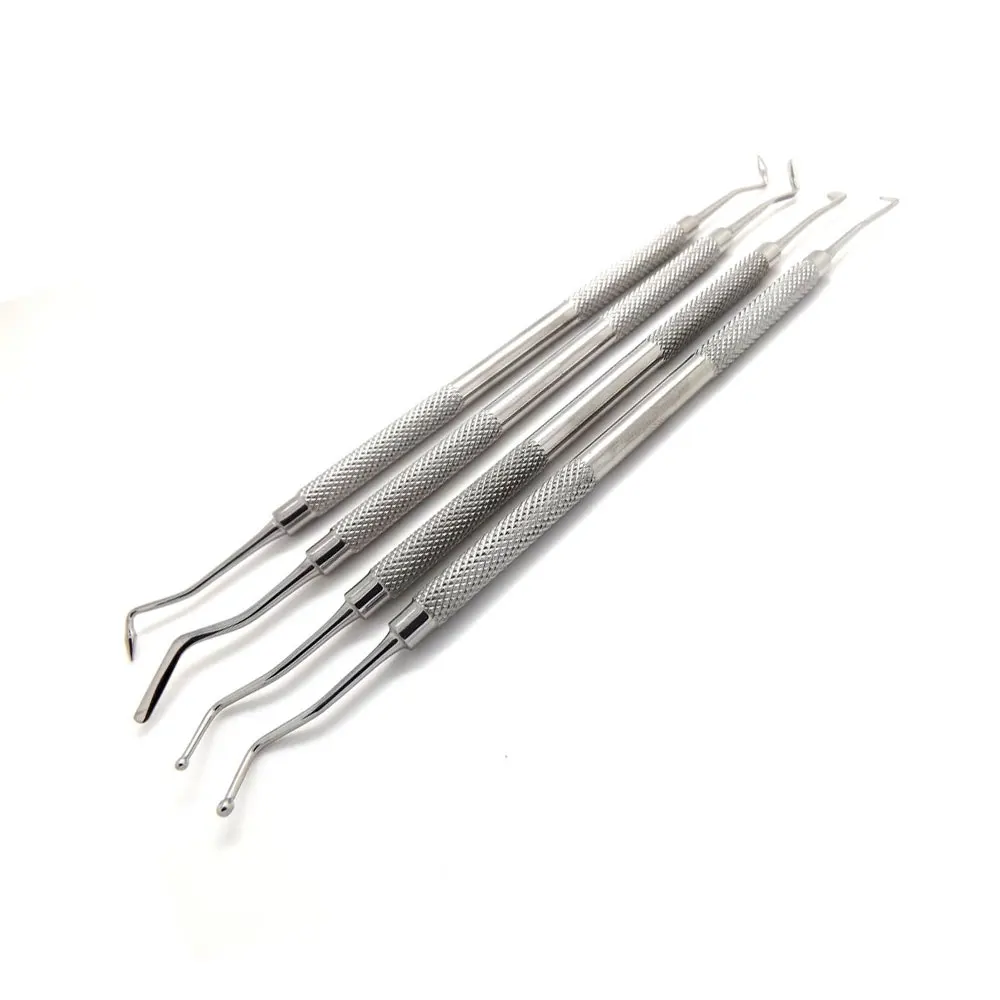 Dental Instrument Composite Resin Filling Spatula Titanium Plated Head Filler Thick Dental Instruments Set