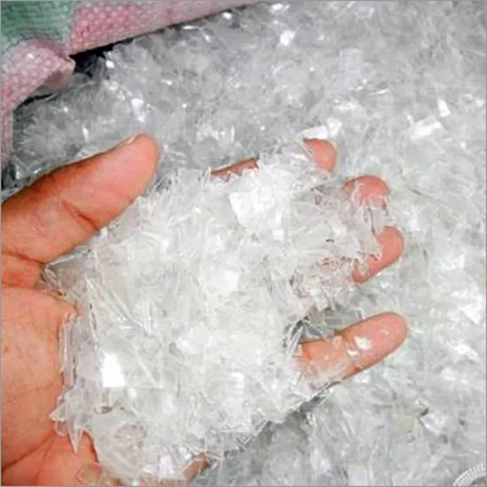 Hot washed 100% clear PET bottle scrap/PET flakes white