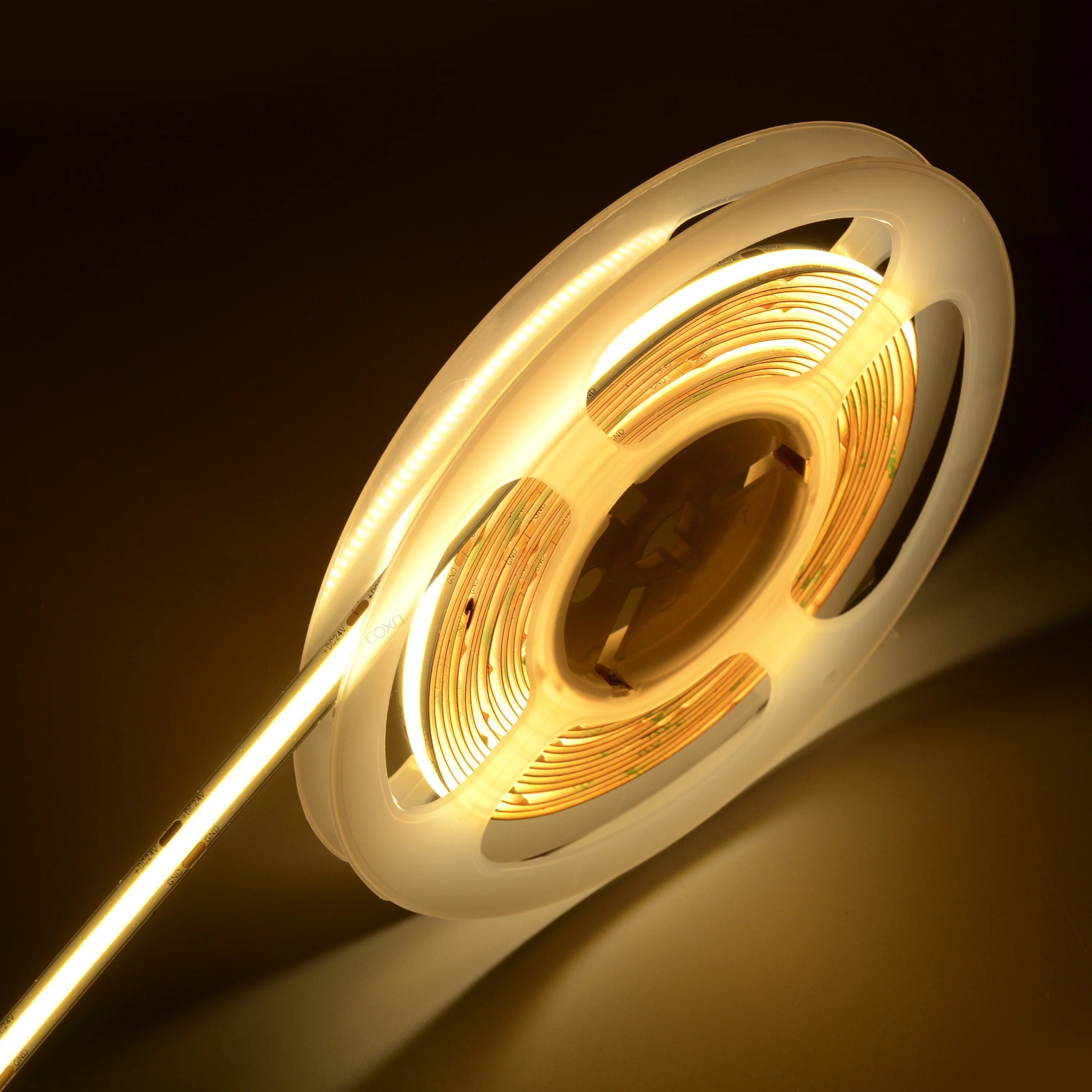 coxo shenzhen smart Blue tooth remote control cob led strip ip67 3000k 4000k 6500k 5 meter dc 12v 24v