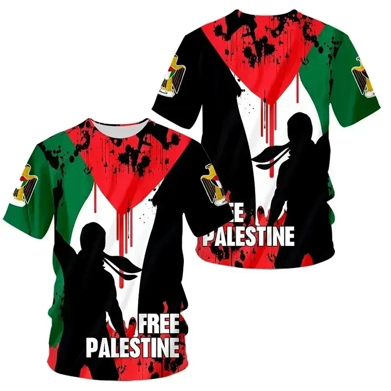 Free Palestine T-Shirt  Palestine Flag T Shirt 100% Cotton Fabric Palestine  Shirts