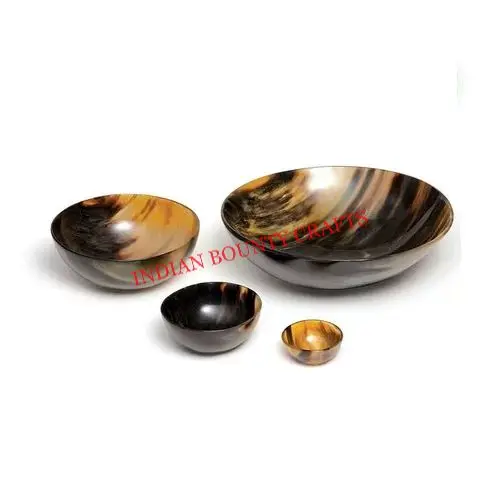 Shaving bowl of Horn shiny polished handmade best quality Horn Bowl for barber use and home use.