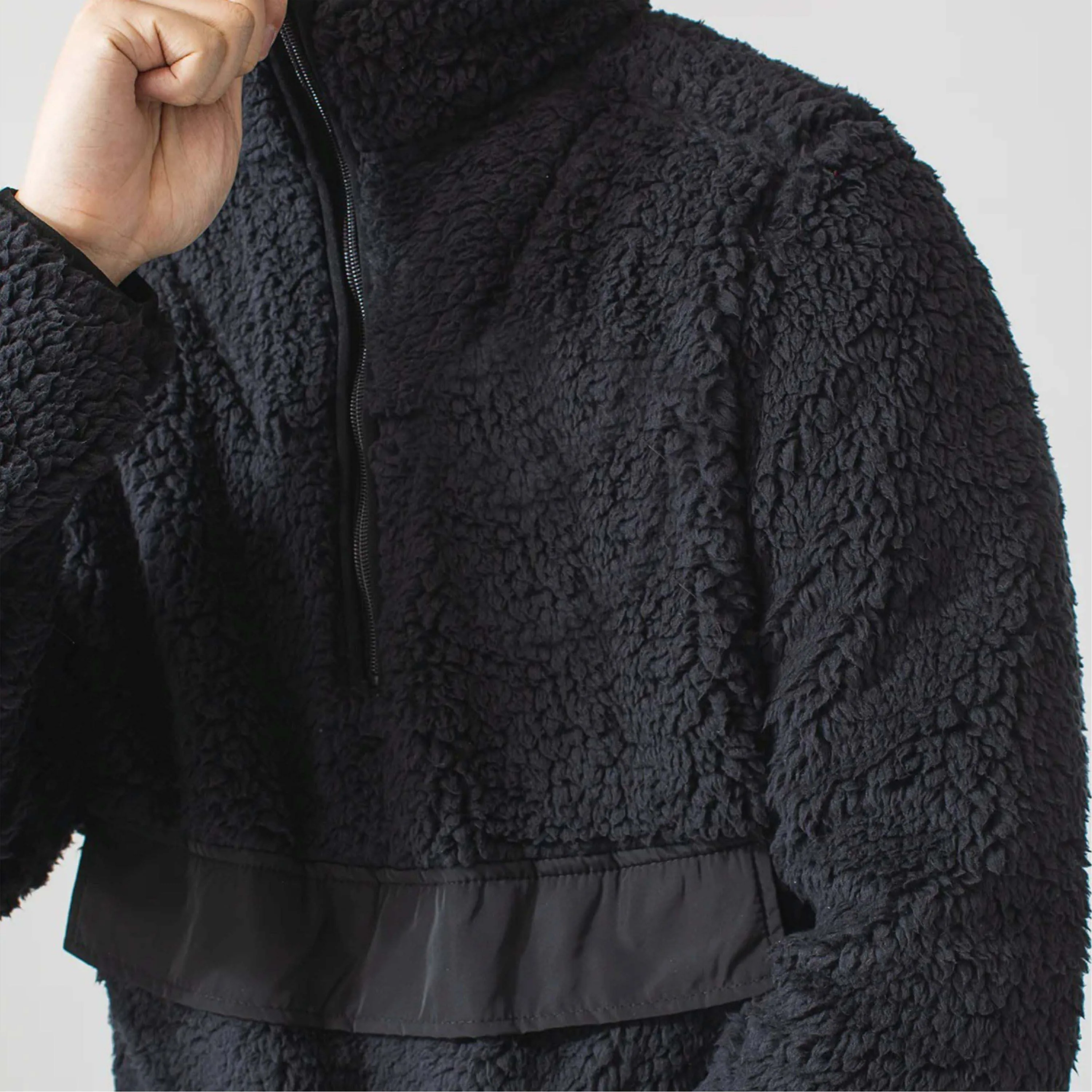 Full-Zip Sherpa Fleece Jacket with Plush Lining - Stylish and Warm Outerwear - Perfect for Everyday Use and Outdoor Adventures