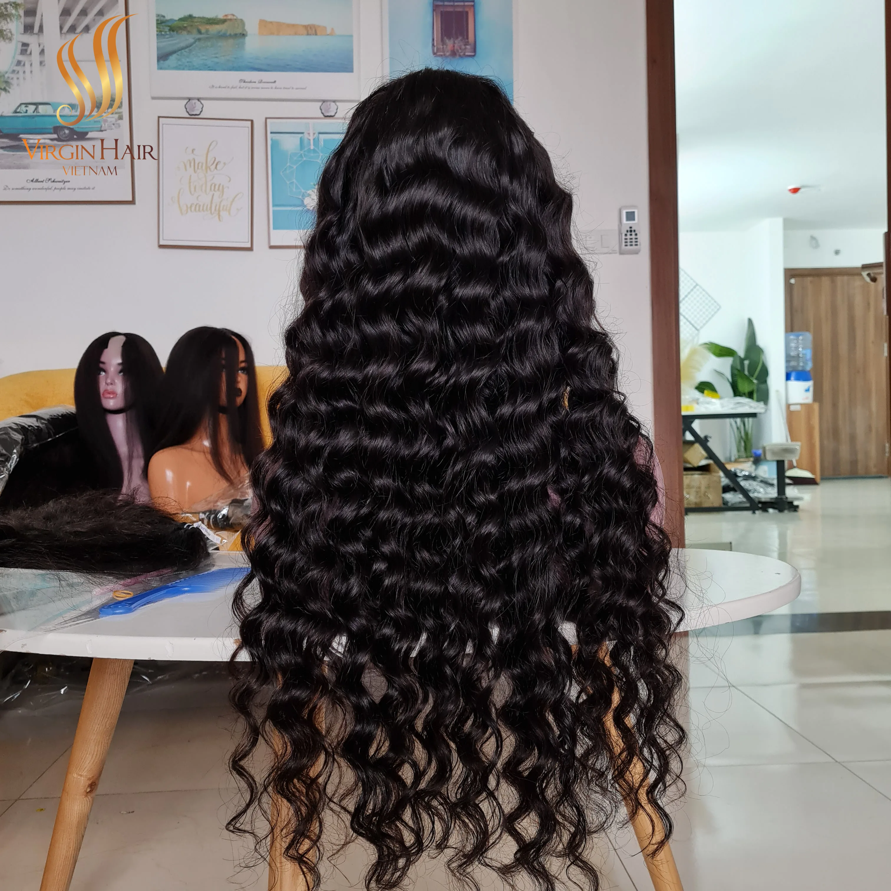 Wholesale Price Water Wave SSD Wig Raw Vietnamese Human Hair Extensions