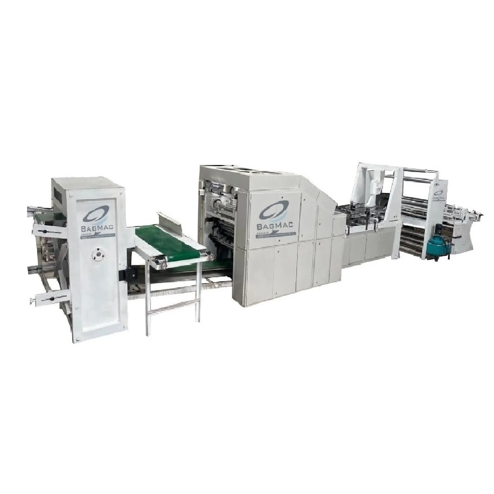 High Quality Fully Automatic High Speed Kraft Craft Square Bottom Paper Carry Shopping Food Bag Making Production Machine Price