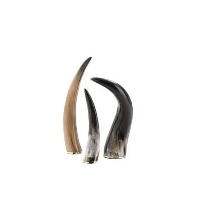 Natural pairs horn customized size cheap price and black and knob and look design piece and natural craft