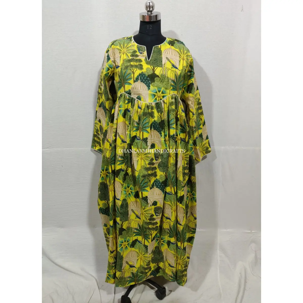 Women Apparel Cotton Printed Indian Tunic Multi-Color Bohemian Wholesale Wrap Dress Summer Designer Beach Wear