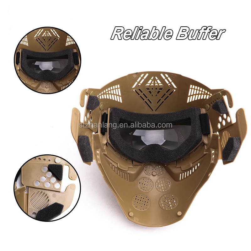 ZLang Custom Full Facemask Helmet Wargame Paintball  Airsoft Facemask With PC Lens