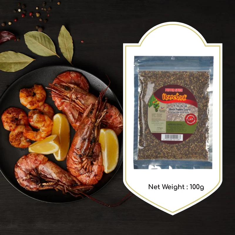 Highest Grade Black Pepper Coarse 100g Malaysia Halal Wholesale Black Pepper Organic Bulk Spices Top Black Pepper Exporters