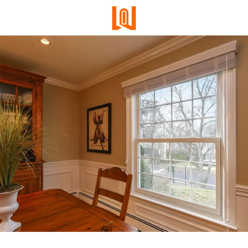 latest home single hung windows weather resistant insulated durable tempered double glazed windows vinyl windows