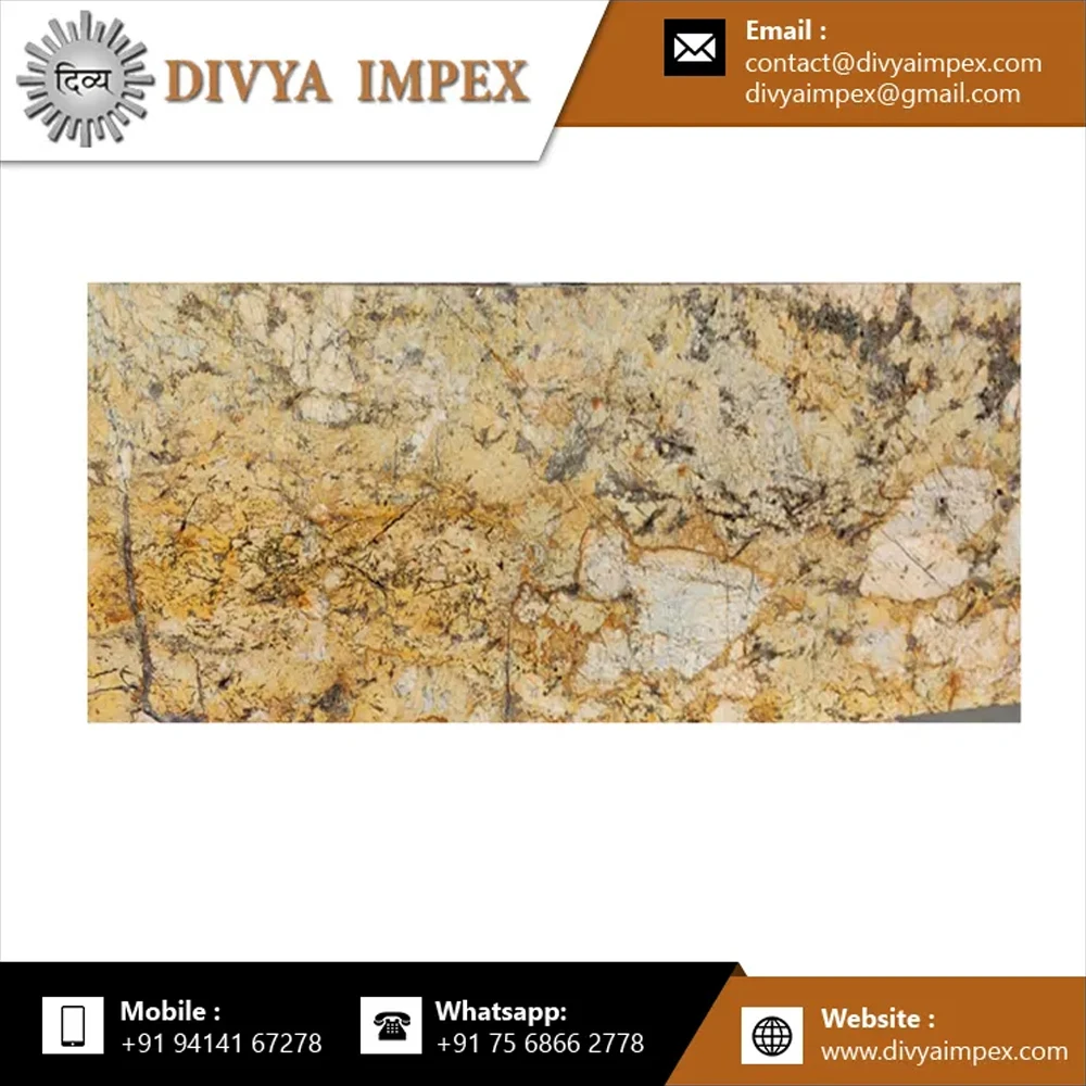 High Quality Polished Natural Custom Made Felix Gold Granite Marble Indian Bulk Wholesale Supplier