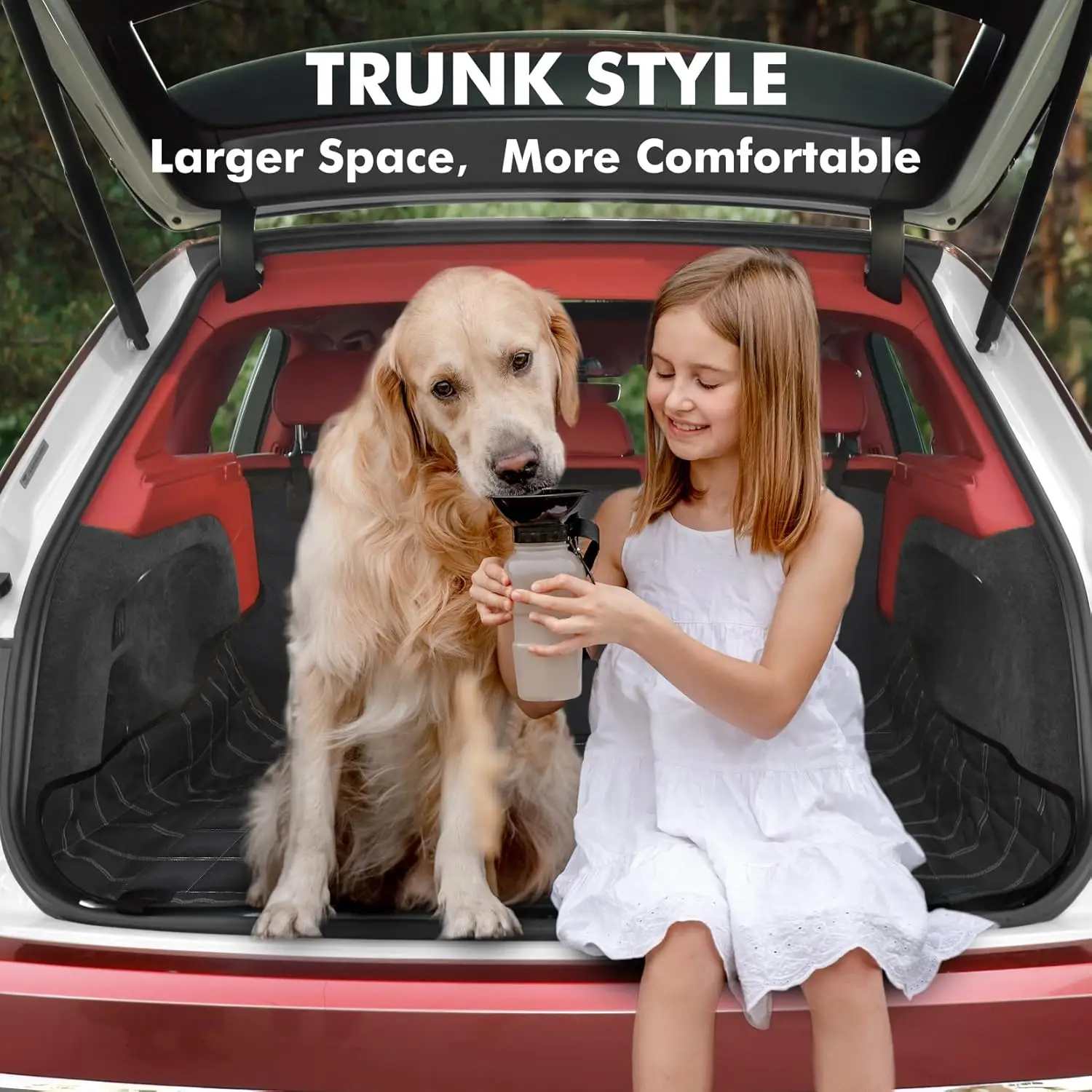 Dog Car Seat Cover Dog Car Hammock for Back Seat Back Seat Cover for Dogs Durable Universal fits All Cars Trucks SUV