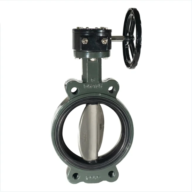 Xinlurun worm gear hand bar butterfly valves 4 inch butterfly valve wafer type butterfly valve manufacturer price