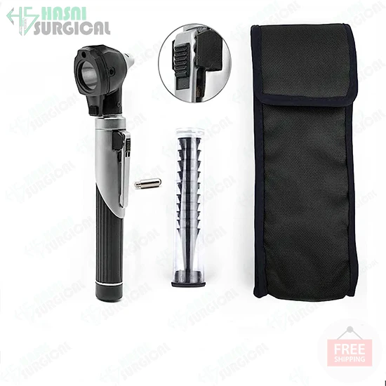 Pocket Size Purpal Mini Otoscope For Examination Otoscopes for sale - Ear Scope with Light Ear Infection Detector