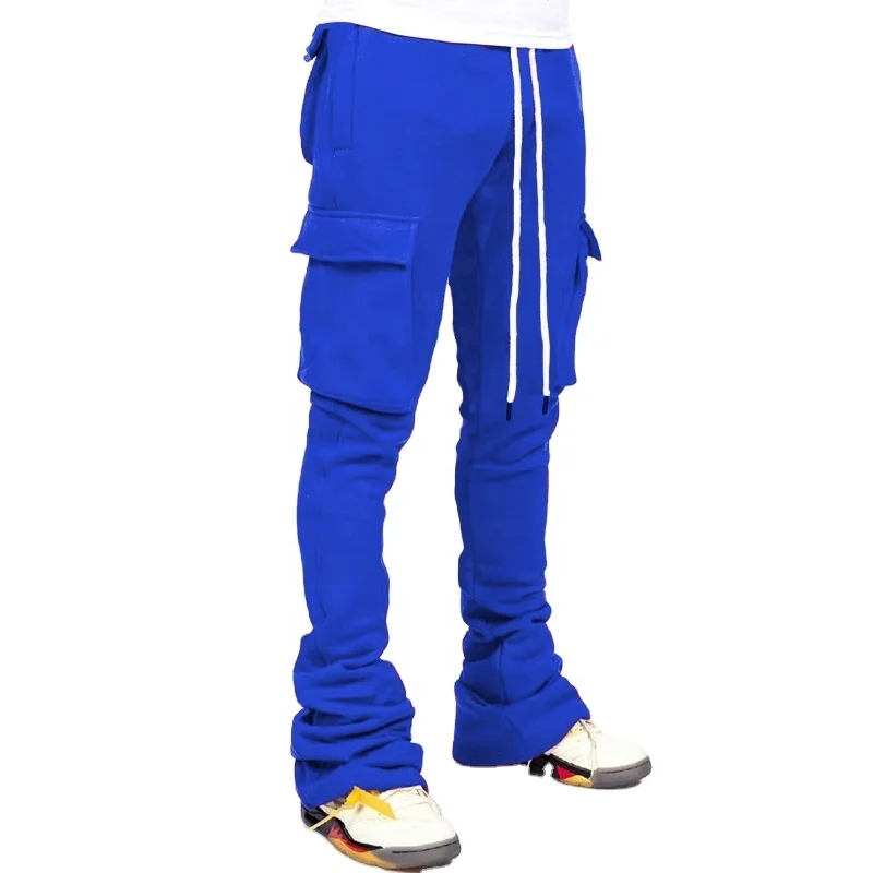 OEM Stacked Pant Trousers Custom Men Pants Casual Summer Stacked Sweat Pants Men Stacked