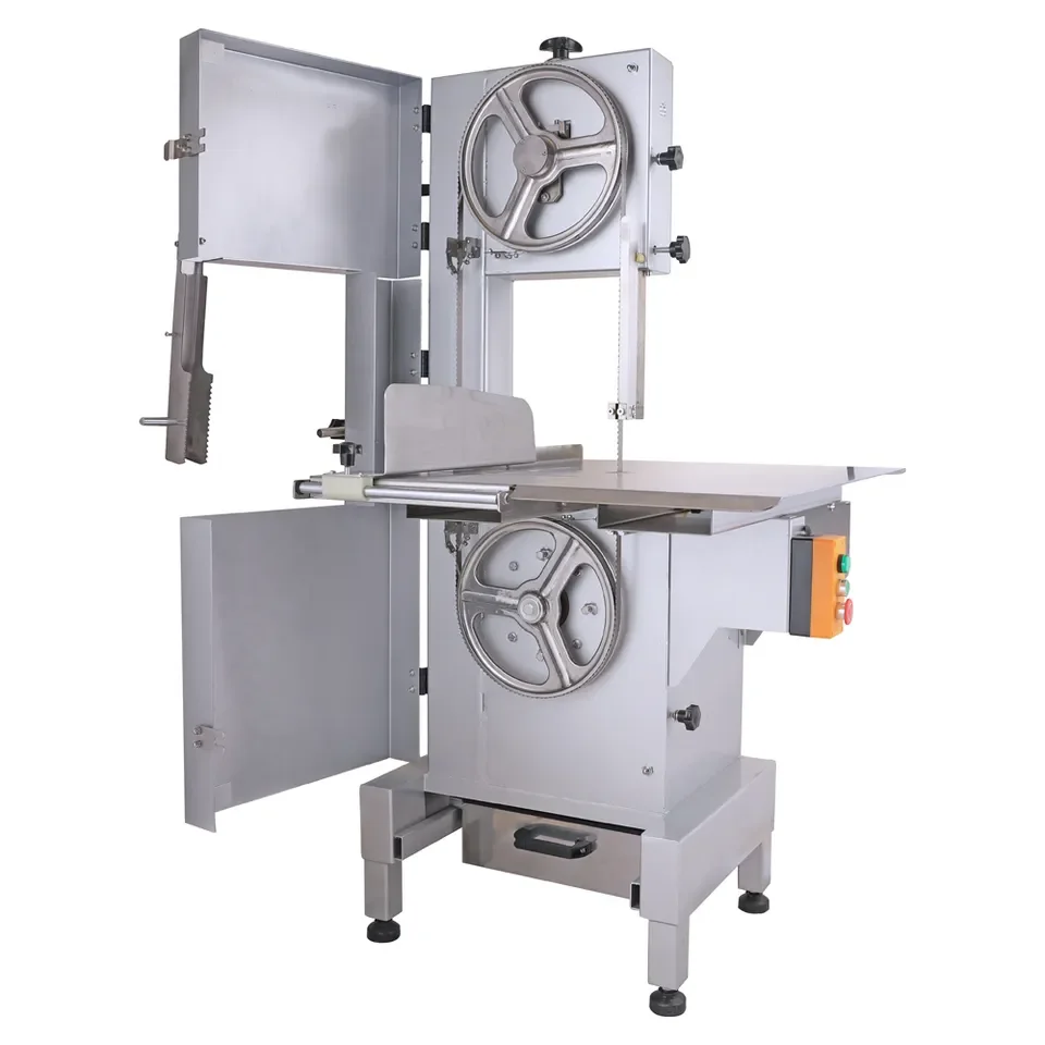Good price manual multifunction electric 500a heavy frozen fish beef cutter meat and bone cutting butcher band bone saw machine