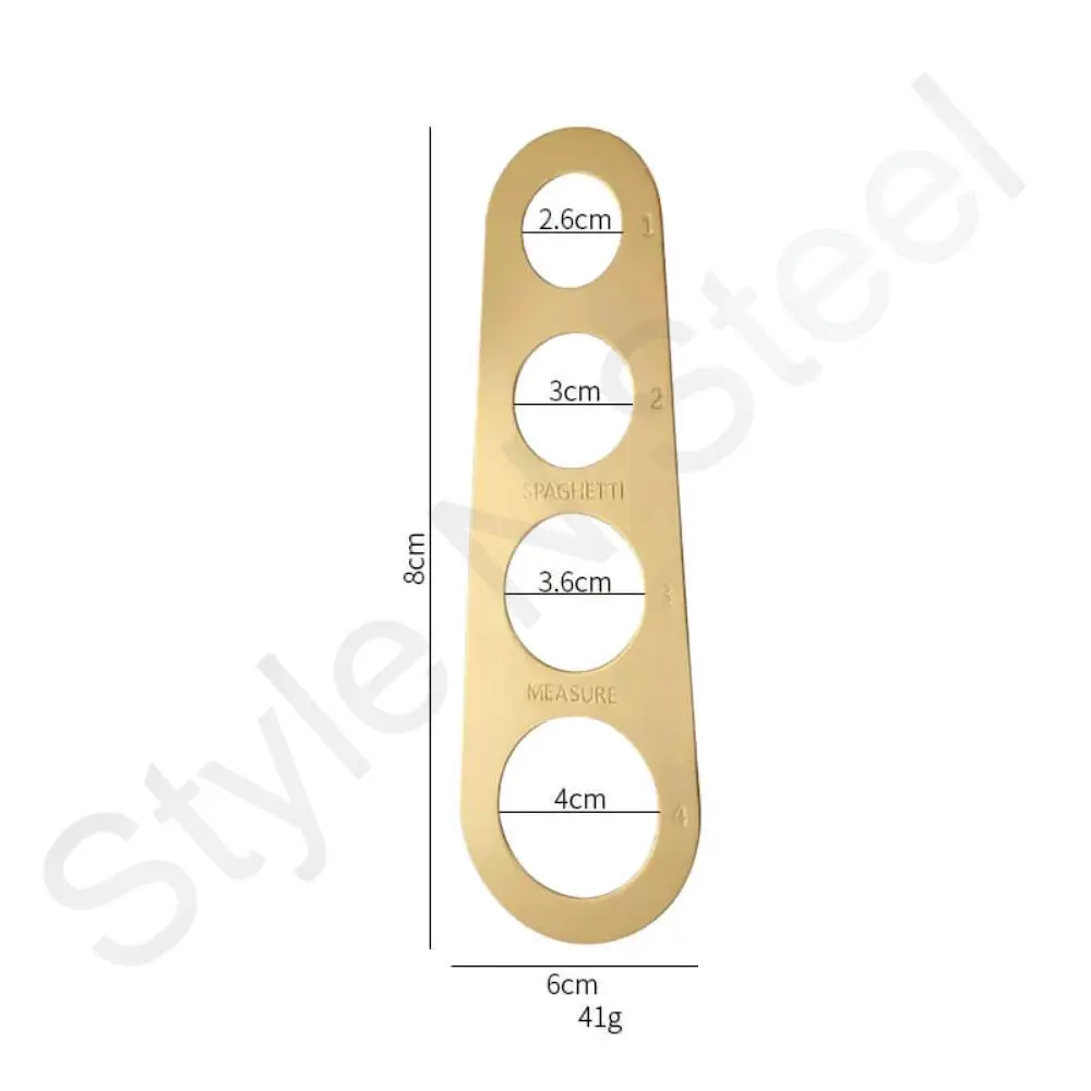 Spaghetti Measure With Assorted Color Stainless Steel Kitchen Measuring Tool Spaghetti Noodle Cake Pizza Measurer