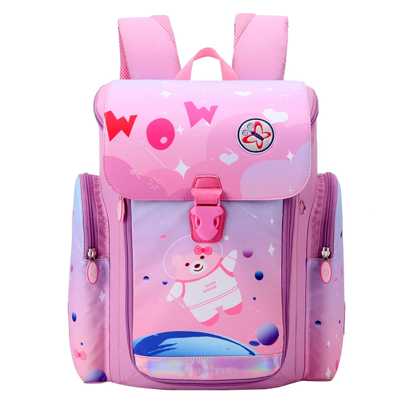 Оптовая продажа, милые Мультяшные сумки для книг с магнитными кнопками для студентов, школьный рюкзак для детей, школьные сумки для девочек и мальчиков