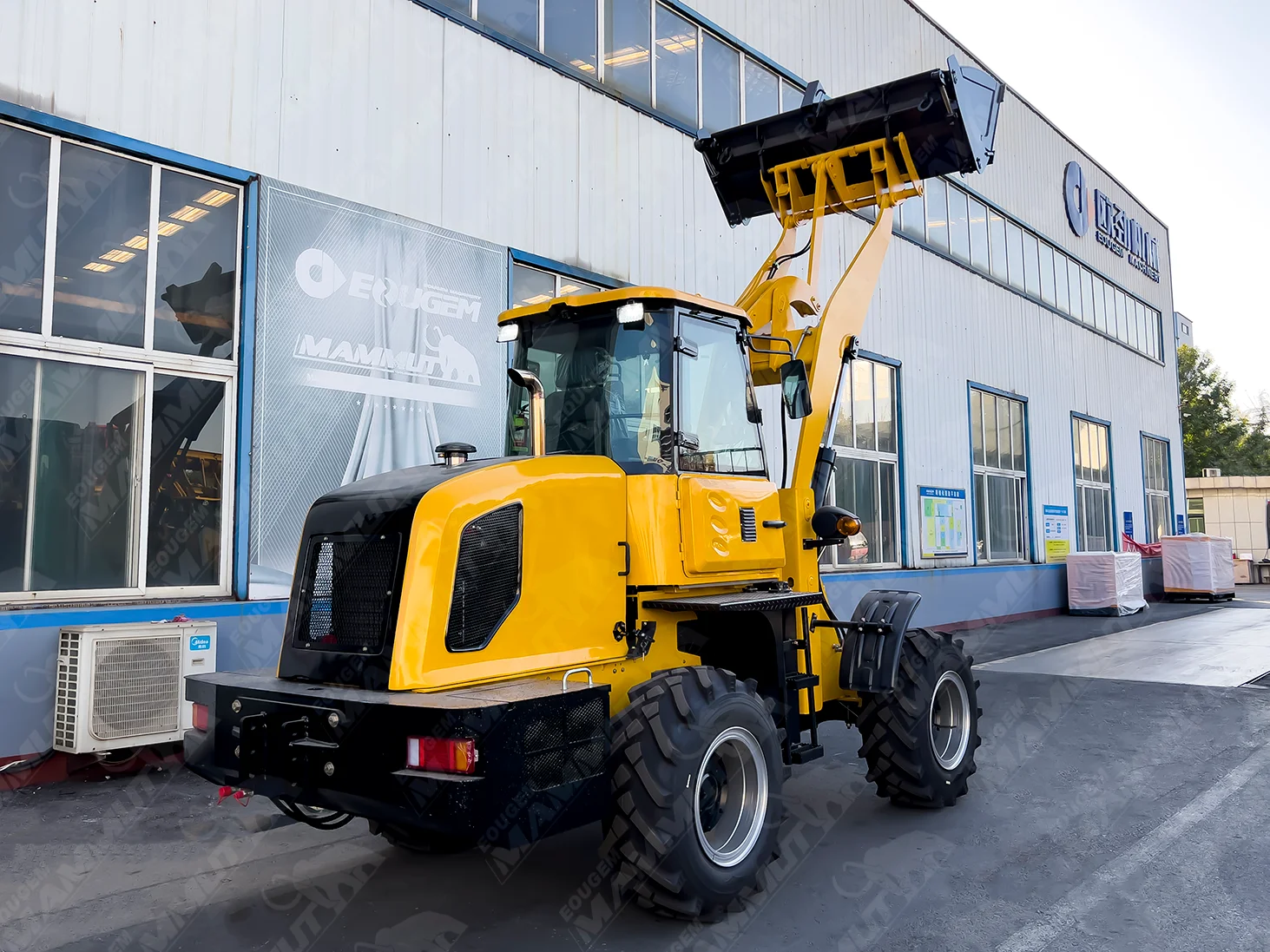 Heavy machine 2ton 2000kg wl20 hydraulic articulated front end wheel loader with quick hitch