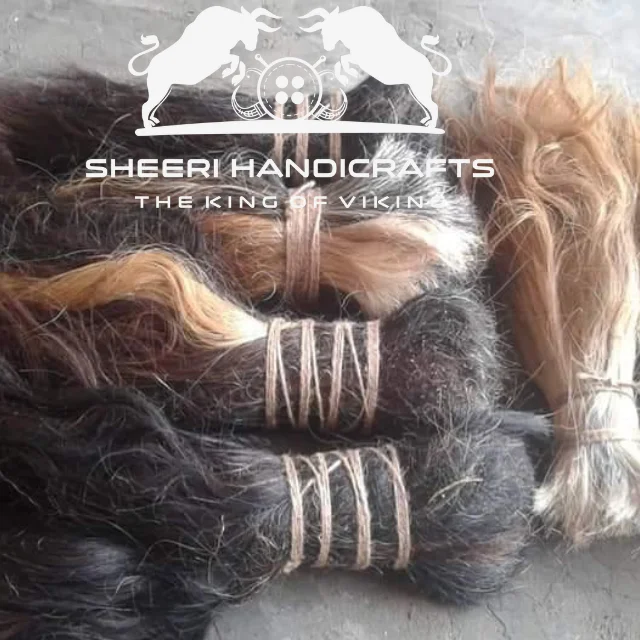 Cleaned  Ox Tail Washed and clean Hair Dressed and Certain size for making  Brush Animal Tail Hair unit india