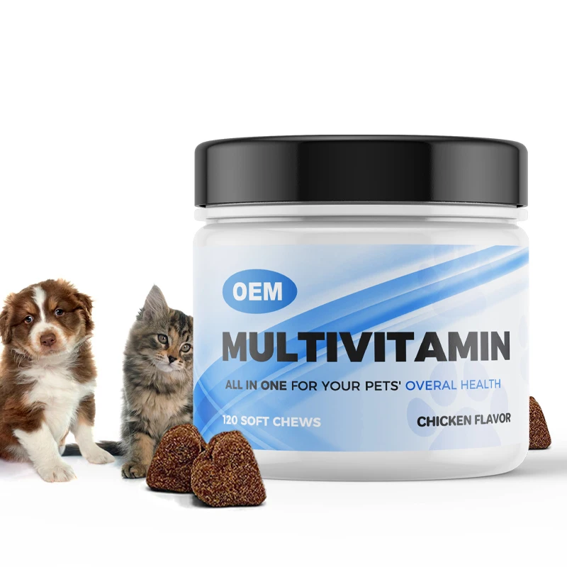 oem Daily Multivitamin Supplement Soft Chew for dogs and cats Immunity Digestion Joint and Heart Health