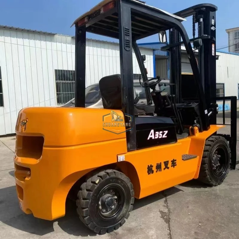 Used Original China Brand Hangzhou A35Z A30 3.5 Ton Diesel Forklift Trucks Used High Quality Low Price for Sale