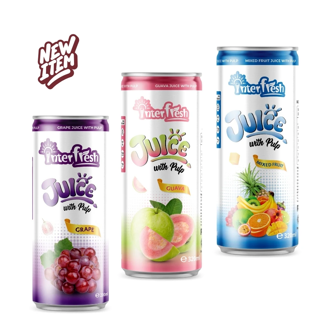 200ml High Quality Mixed Fruit and Vegetable Juice Drink Healthy Option Private Label in Guava Juice Drink OEM Factory Vietnam