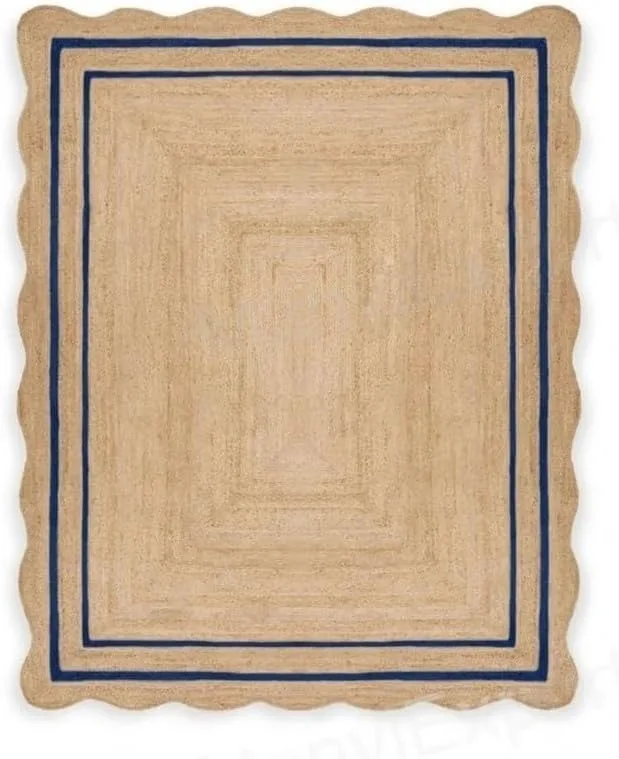 Handmade Jute Rugs For Home Decors Textile Indian Handmade Bradded Jute Rug Carpet Luxury Jute Traditional Indian Mat