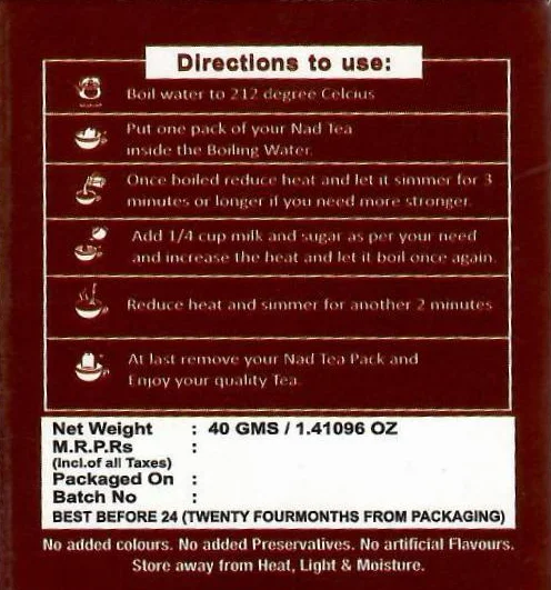 Healthy Cardamom Ginger Black Tea blended for refreshing and relaxing 100% Natural for boosting energy at wholesale price