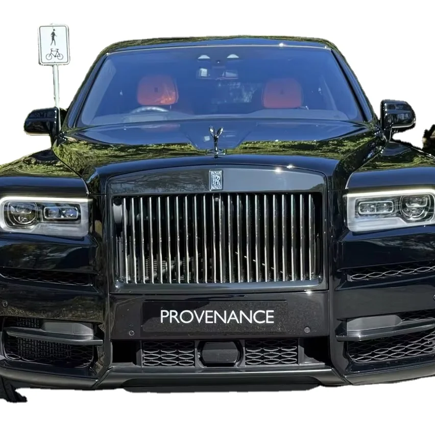 2023 Rolls-Royce Cullinan Black Badge Turbo SUV 8L Engine Manual Gearbox AWD Drive Light Leather Interior R21 Tires Panoramic
