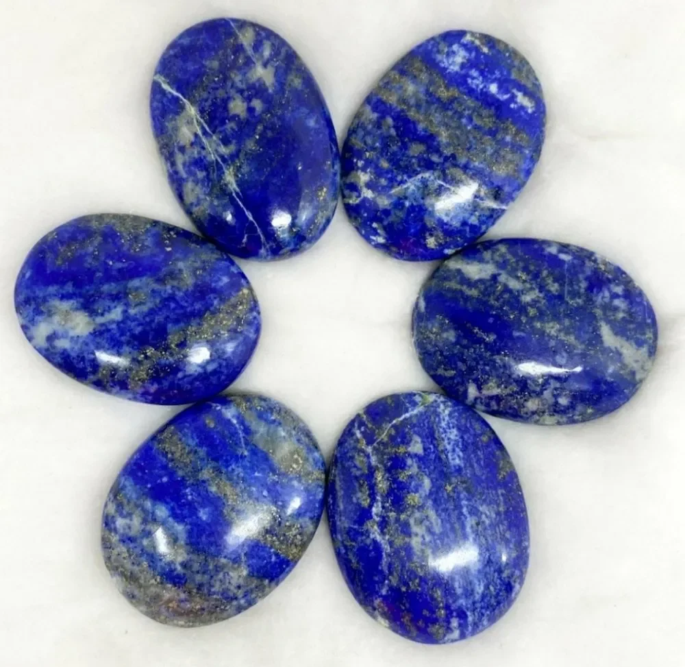 Lapis Lazuli Palm Stone Cristal Polished Gemstone