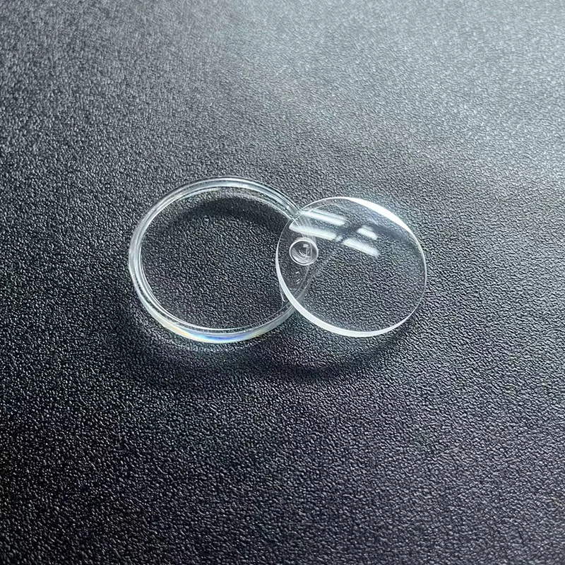 Flat Round Sapphire Crystal Sapphire Watch Glass with Date Window