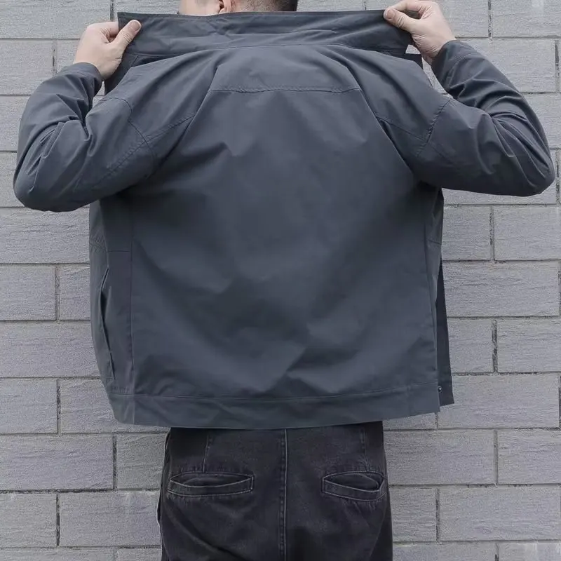 Top Sale Autumn Winter Turn Down Collar Stylish Full Sleeve Mid Length Casual Outwear Jackets For Men