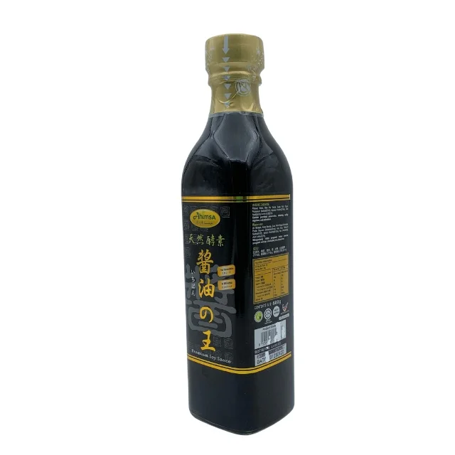 Wholesale HALAL BRC Liquid Glass Bottle Dipping Ahimsa Brand Vegetarian Classic Soy Soya Sauce